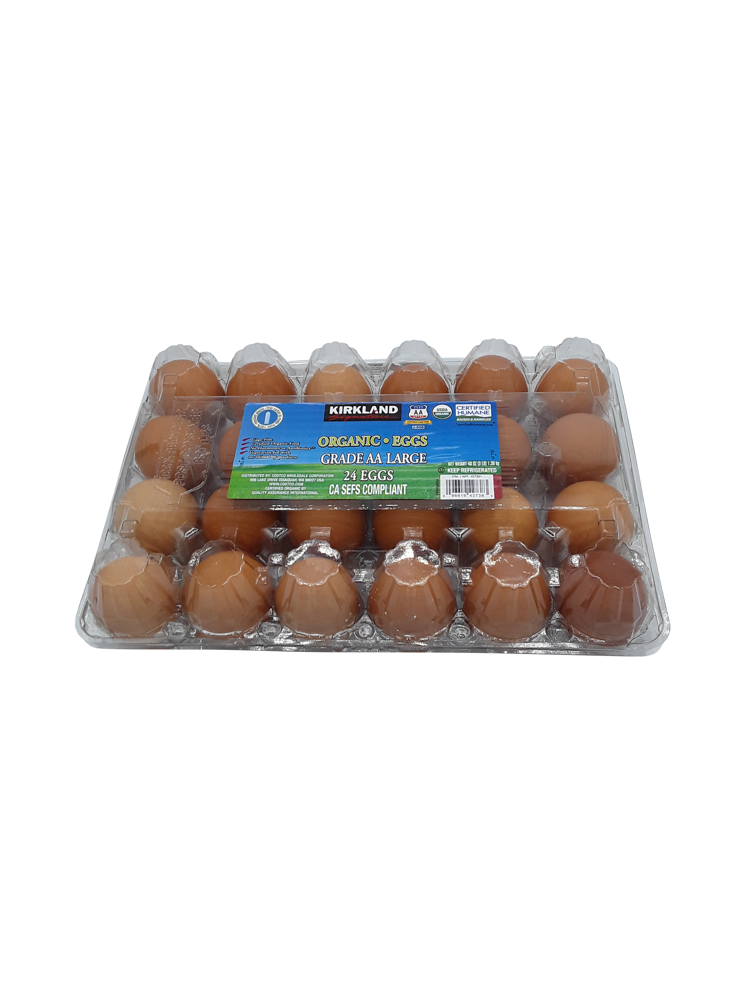 KIRKLAND ORGANIC EGGS